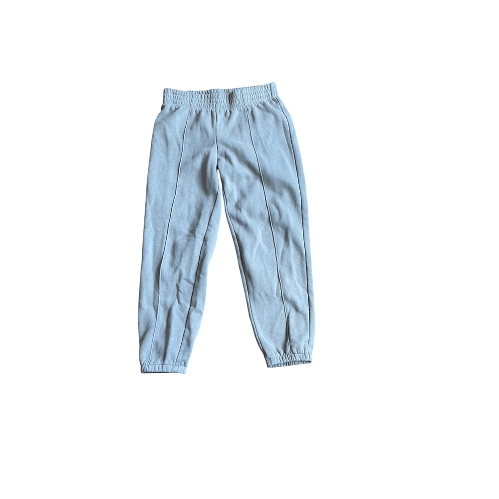 GAIAM Pintuck Fleece Joggers Taupe High Waisted Sweatpants Womens Medium